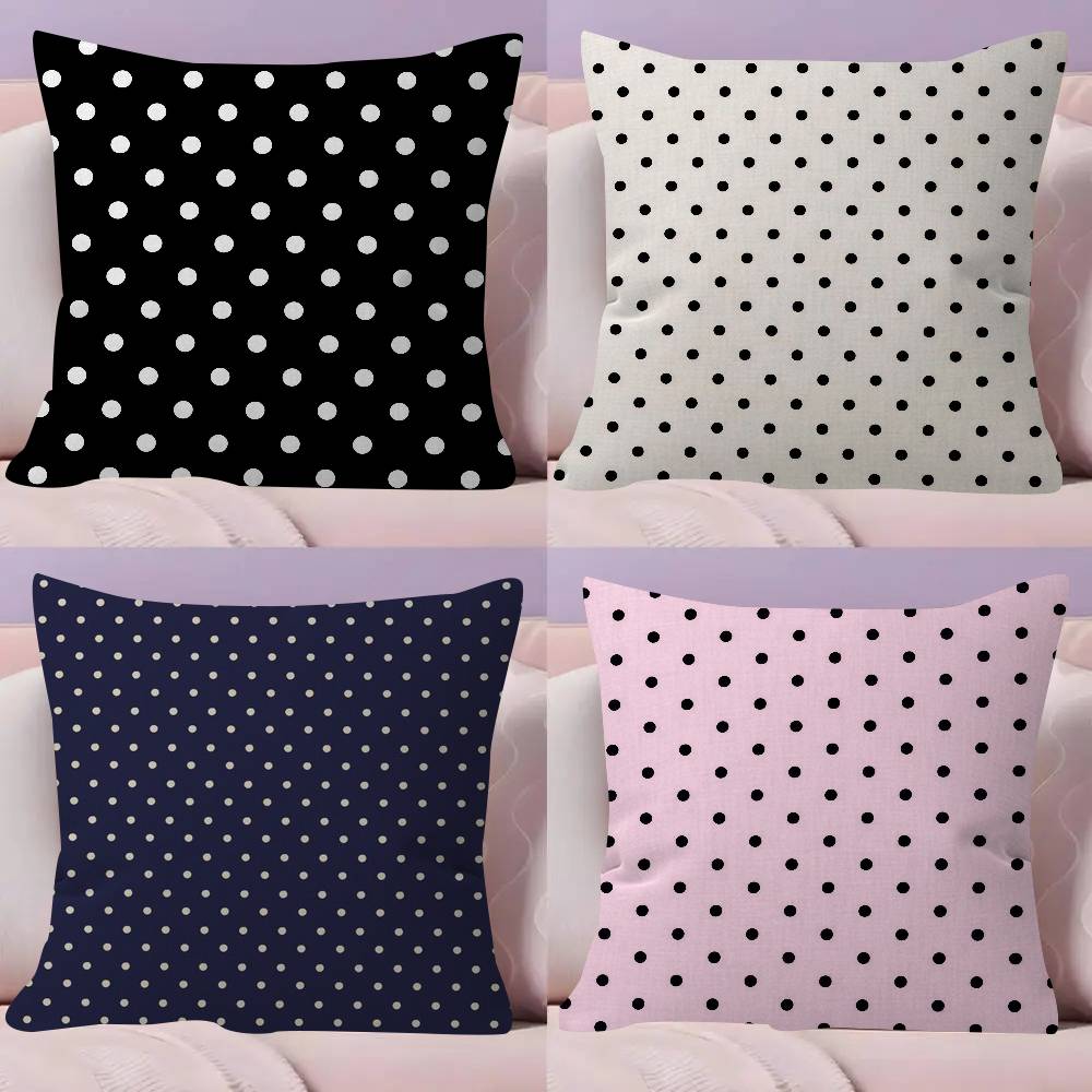 Home Textiles And Furnishing - Poszewka na poduszkę w kropki, dekoracyjna,