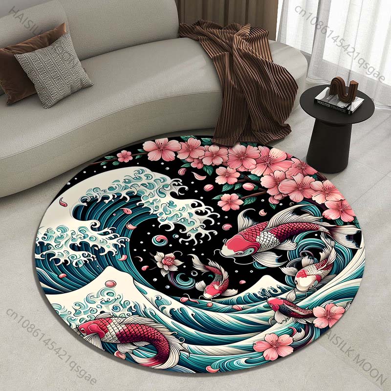 Retro Japońskie Fale Kanagawa  – Japanese Home Textiles recenzja i cena