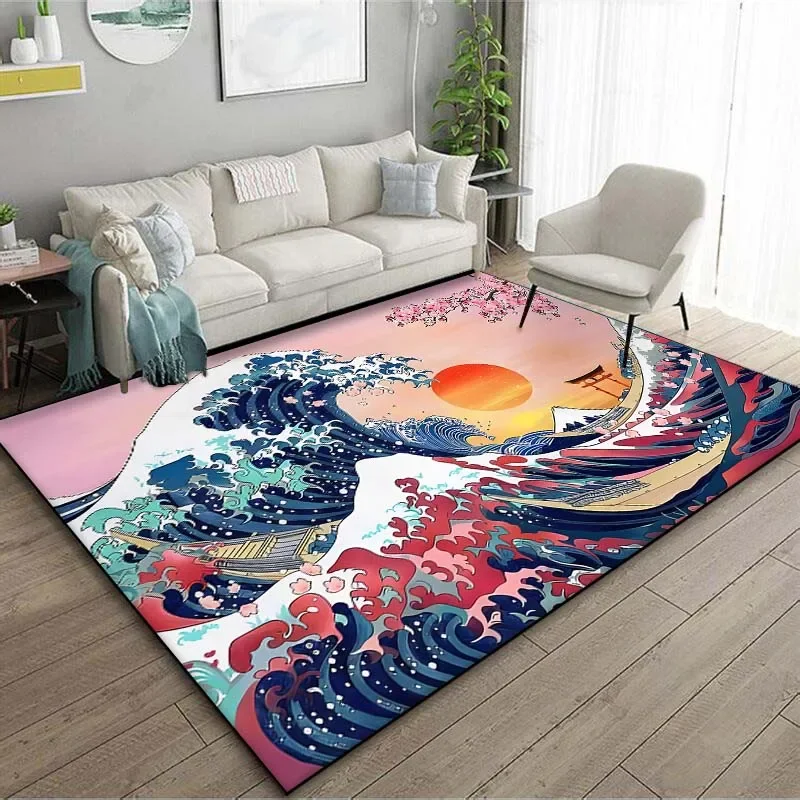 Japońska Sztuka Kanagawa Fale  – Japanese Home Textiles recenzja i cena